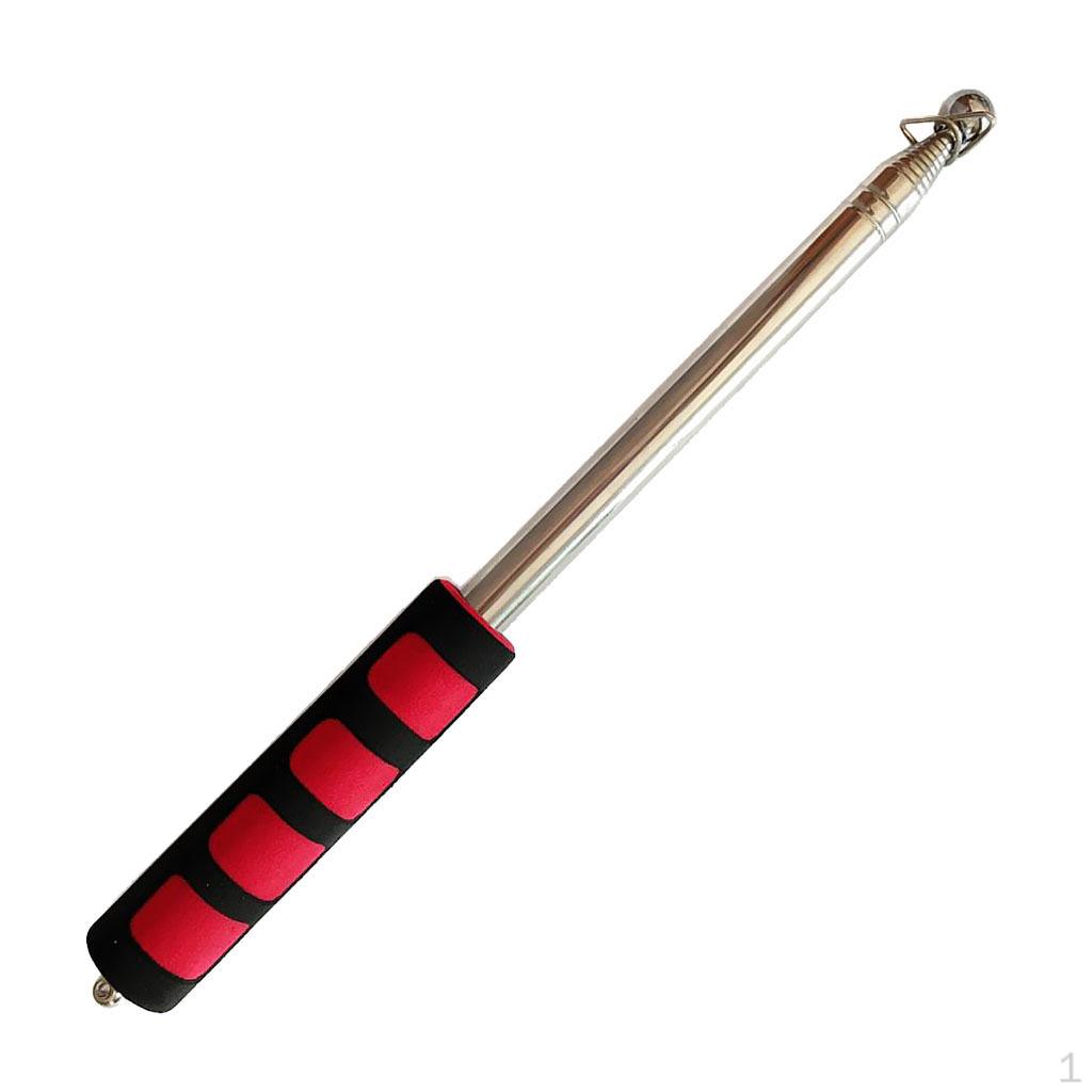 1 Pieces Handheld Telescope Flagpole Portable for Banner Flag Sign Red Comfortable And