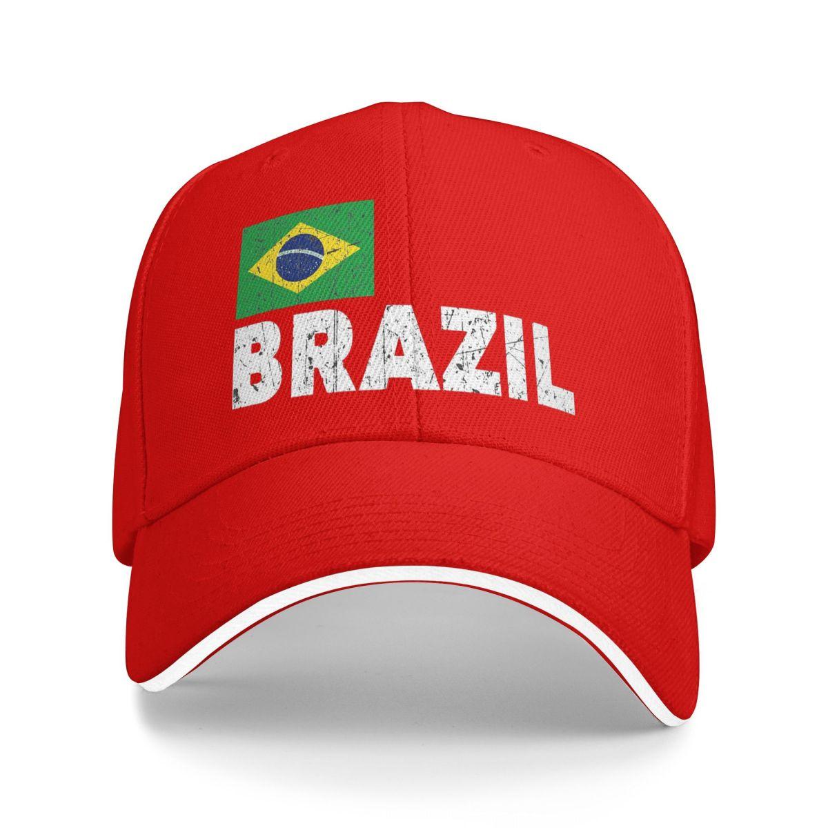 Бразильская Футбольная Команда Футбол Бразильский Флаг Бейсболки Snapback Бейсбольные Кепки Дышащие Повседневные Кепки для Мужчин и Женщин One Size