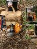 30L Camping Cooking Utensil Organizer Large Capacity Camping Stove Storage Case Collapsible Detachable Utility Camping Supplies