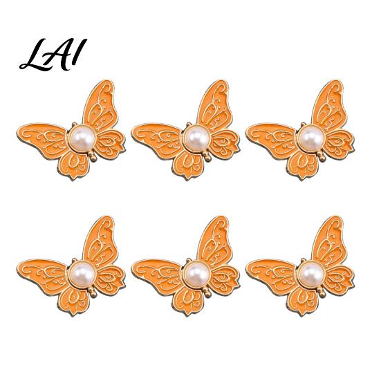 Butterfly Shape Button Pin Waist Tightener Pins No-Sew Pants Tighteners Removable Jeans Reducer Pins for Loose Skirts Dresses Stylish