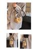 Y2K Retro Plush Crossbody Bucket Bag: Women's Mini Handbag with Frayed Edge, Versatile for Autumn and Winter