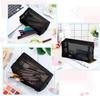 Wholesale Black Mesh Toiletry Bags Travel Makeup Bag Small Large Case Organizer Cosmetic Cases Toiletries Storage Handbag Pouch