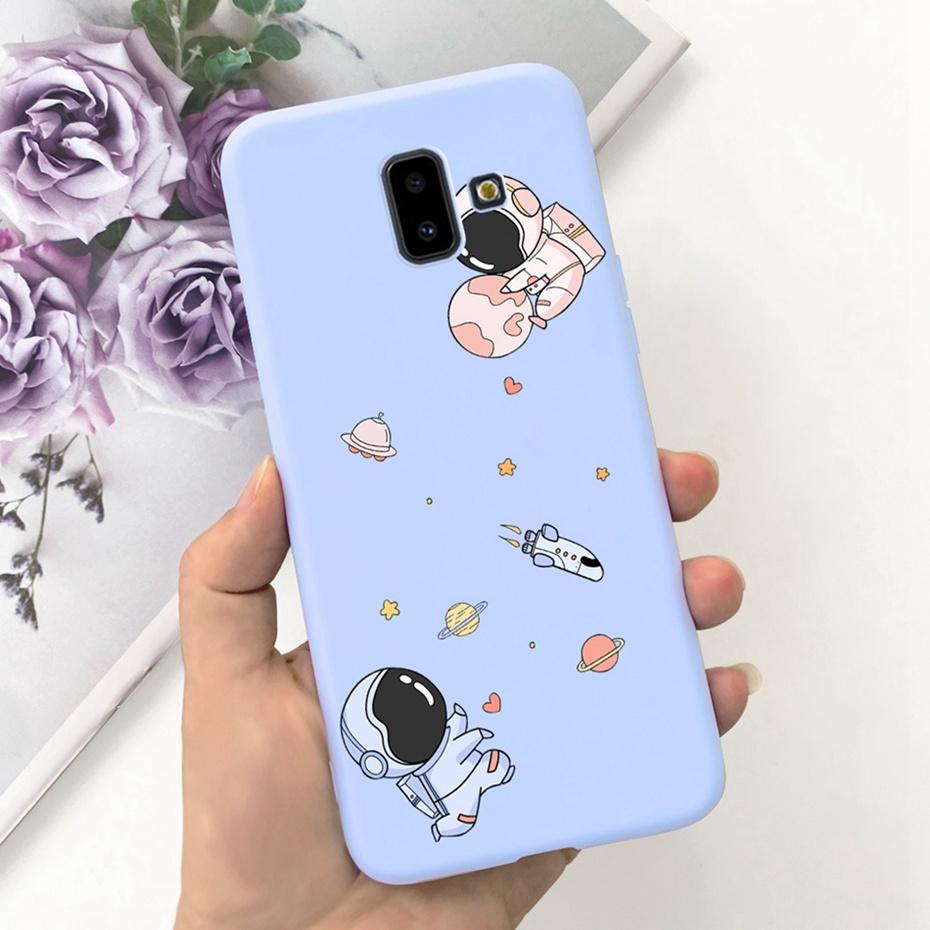 Handyhülle für Samsung Galaxy J6 Plus 2018 Niedliches Tier Cartoon Süßigkeitenfarbe Weiches Silikon TPU Hülle für Samsung J6 J 6 J6Plus