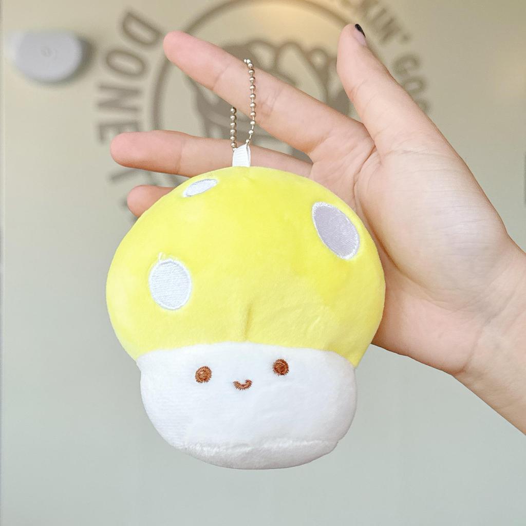 Mushroom Plush Pendant Toy - Claw Machine Prize, Street Stall Gift, Wedding Ring Toss Doll