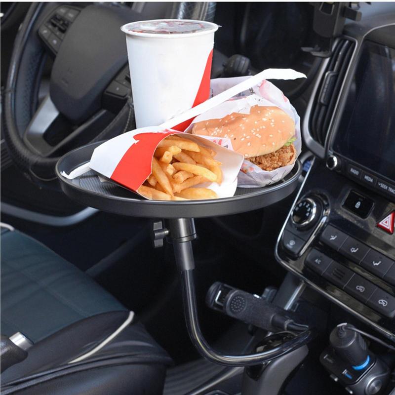 Car Trays For Eating Sauce Holder For Car Anti Slip Multipurpose Travel Car Accessories Car Food Tray Table Car Cup Holder