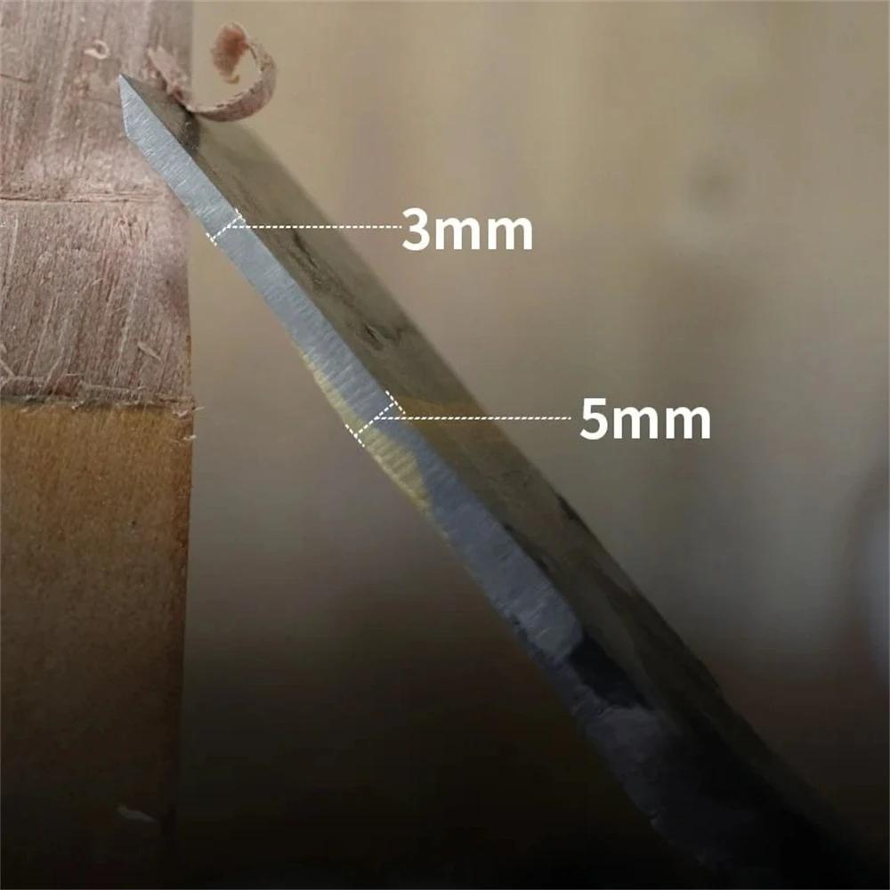 Conjunto Profissional de Cinzéis para Escultura em Madeira 38/51/63/78/86mm - Ferramentas Manuais para DIY e Marcenaria Detalhada (Alta Qualidade, Vários Tamanhos)