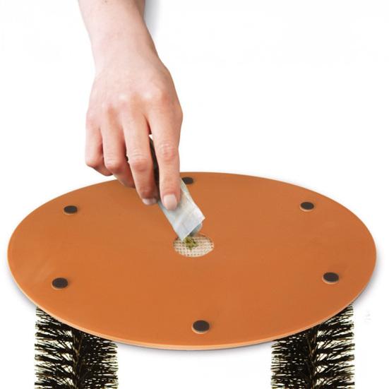 2-in-1 Cat Arch Self Groomer Cat Face Back Scratcher for Deshedding Self Grooming Massage Brush with Scratching Pad for Indoor Cats