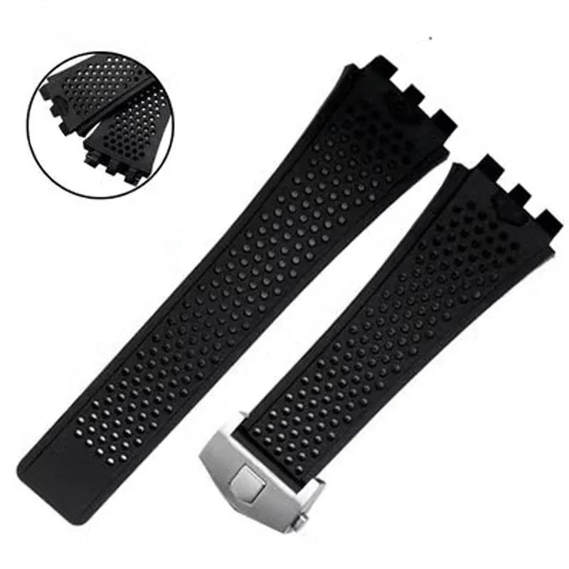 Gloednieuwe siliconen horlogeband voor TAG HEUER Carrera Series horlogeband voor heren concave convexe interface horlogeband armband