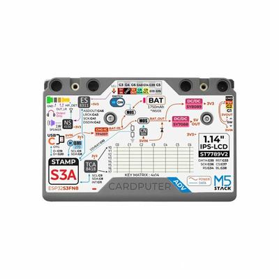 M5Stack Oficiálny Cardputer Adv Verzia Esp32 Prenosný Počítač M5Stamps3A Vývojová Súprava 1,14 Palcový Displej 56 Klávesová Klávesnica Karta