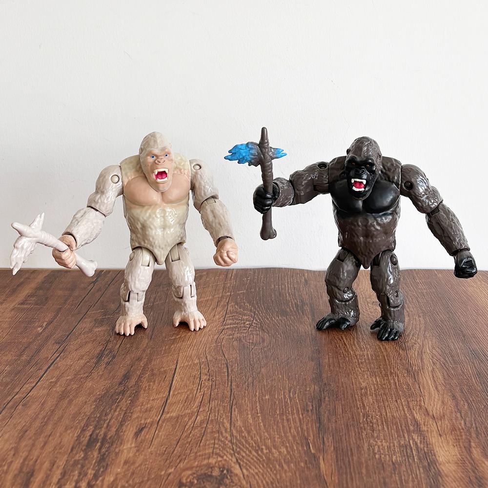 Godzilla Vs King Kong Monster Figure Skull Island Skullcrawler Collection Scale Model Kingkong Toys Gift