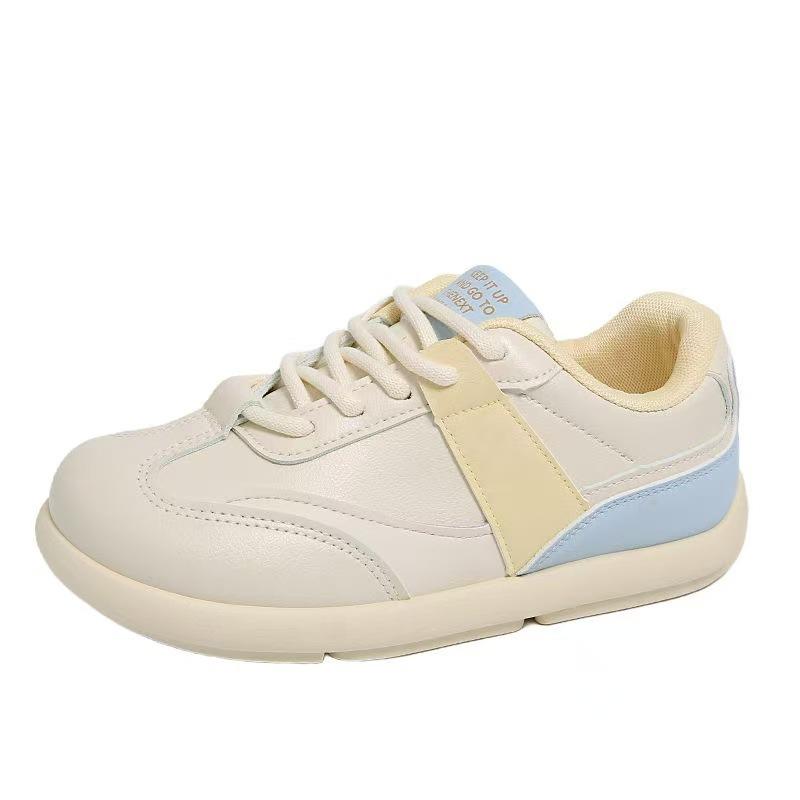 New Board Shoes Women's Versatile Summer Shoes Thick Baseplate Shoes Retro Style White Shoes