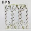 6pcs a Box Christmas Home Decorations Glitter Candy Cane Christmas Tree Decorations