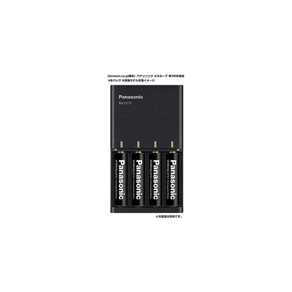 Panasonic (Amazon.co.jp Exclusive) Panasonic Rapid Charger for AA and AAA Batteries, Black BQ-CC73AM-K