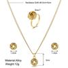 European & American Style Creative Twisted Knot Jewelry Set: Women's Necklace, Earrings & Ring
