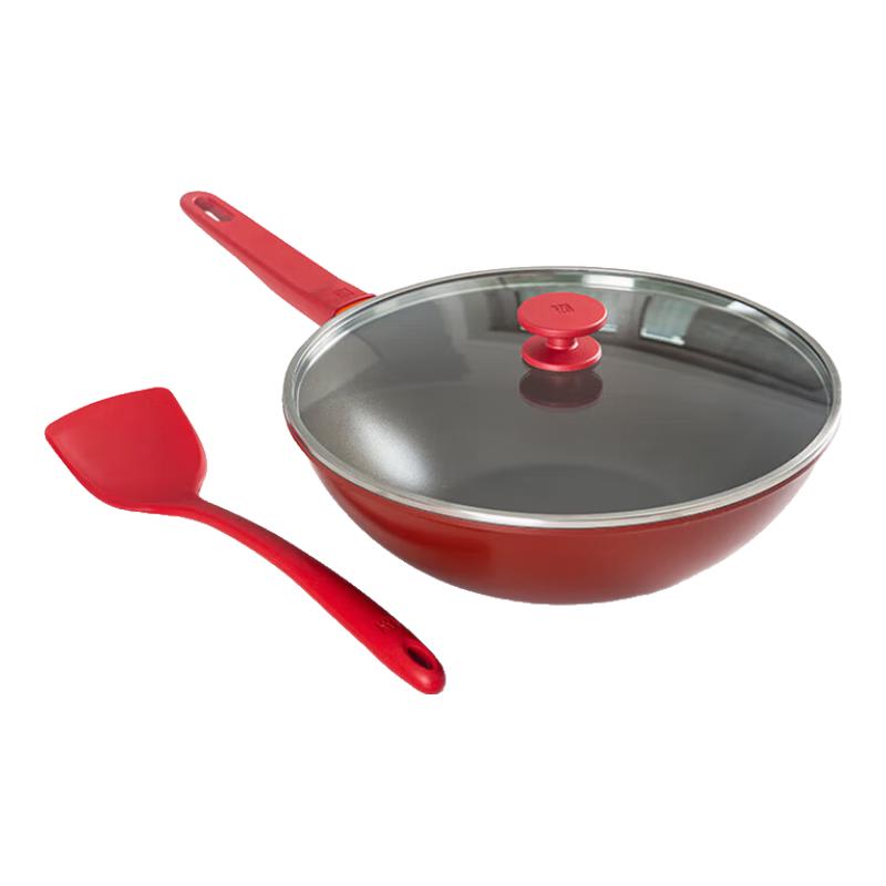Zwilling NOW 30cm Pomegranate Non-stick Wok Set