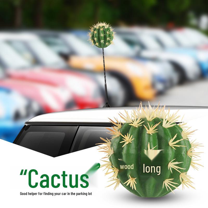 

Милый мультяшный кактус, украшение-антенна для украшения крыши автомобиля
