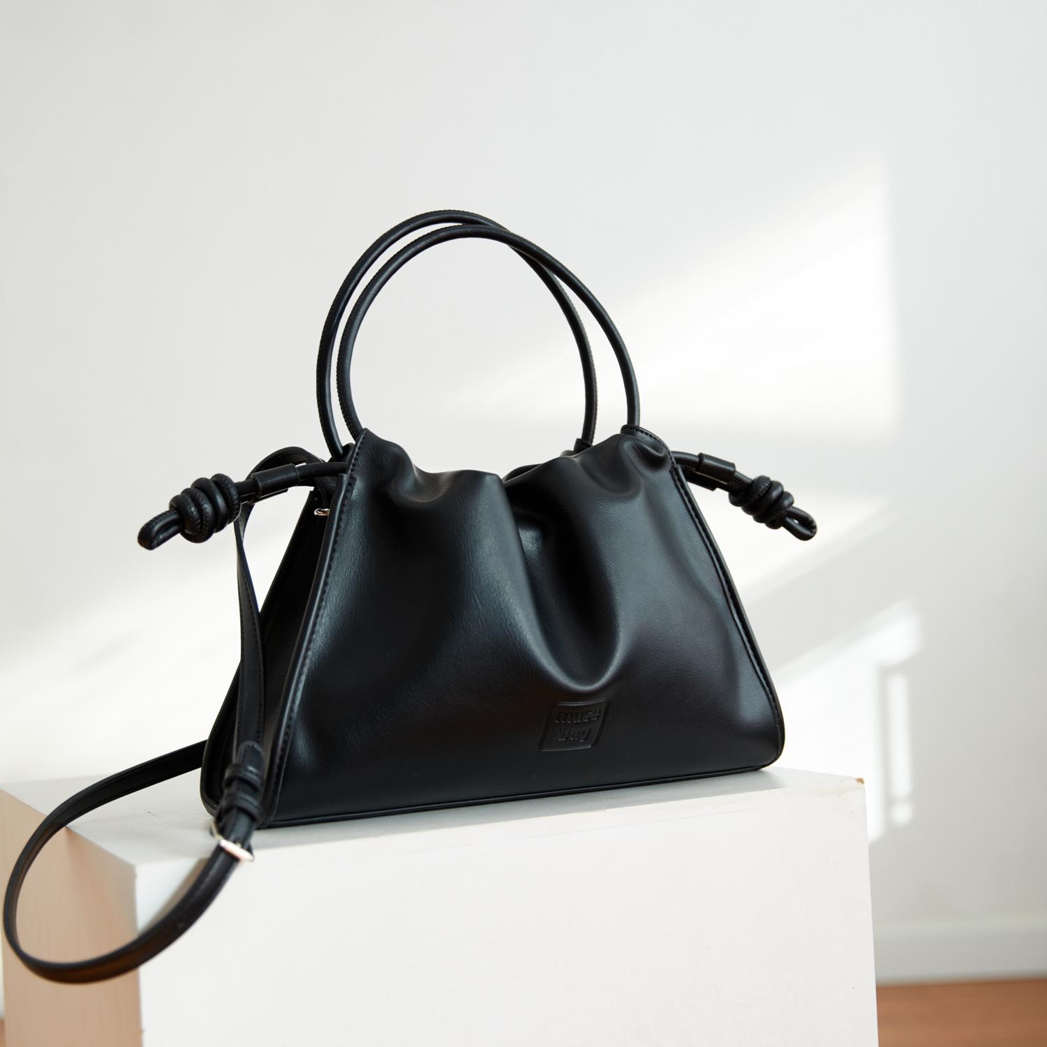 

Модная сумка через плечо на одно плечо для женщин, новая французская текстура, мягкая кожаная сумка под мышкой, универсальная сумка для поездок на работу, тренд