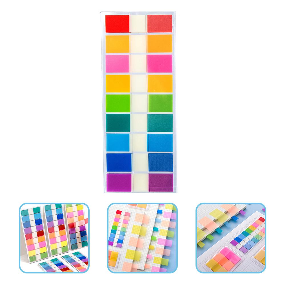 900 Pcs Sticky Index Tabs PVC Sticker Paper Book Markers Note Flags Page Markers Notebook Practical Convenient Work Study Safe