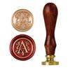 1set 26 Letter A-Z Wax Seal Stamp with Wooden Handle, Wax Seal Paint Copper Head for Envelope Gift Invitation Card Sticker