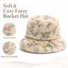 Women's Printed Fisherman Hat Warm Hat for Fall Winter Casual Outdoor Wear