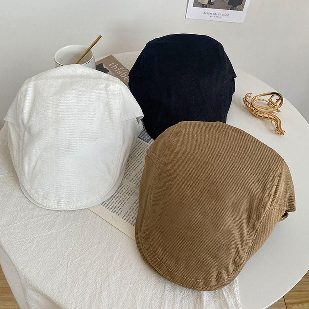 

Ретро Газетчик Берет Шляпа Дышащий Досуг Козырек Кепка Аксессуары Папа Кепка Весна Осень Зима