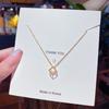 Fashion Light Luxury Titanium Steel Necklace Women'S High-End Pendant Sweet Temperament Collarbone Chain Does Not Fade Accessories