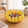 Decorative Storage Tray 3D Printed Banana-Shaped Tray, Banana Fruit Bowl Holder, Modern for Kitchen Countertop Decor Kitchen, Dining Table & Entryway,