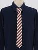 [Allegra K] Linen Stripe Narrow Tie, 6cm, Formal, Casual, Business, Men's, Red, 6cm