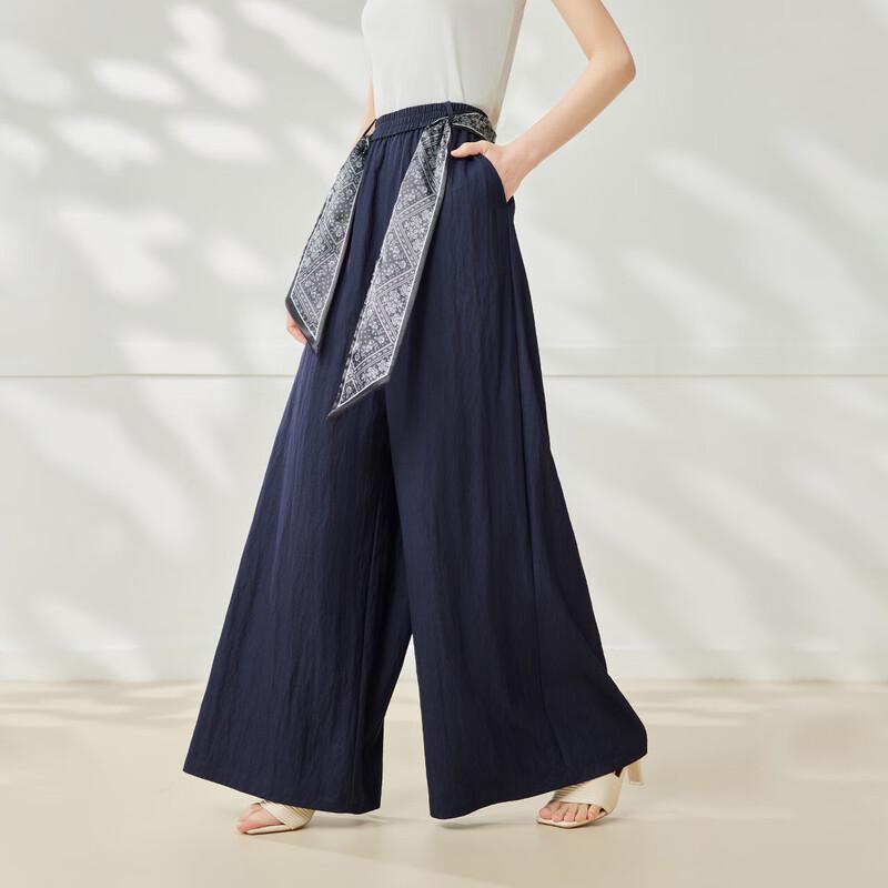 IEF 2025 Summer/Autumn French Style Loose Wide-Leg Commuter Pants