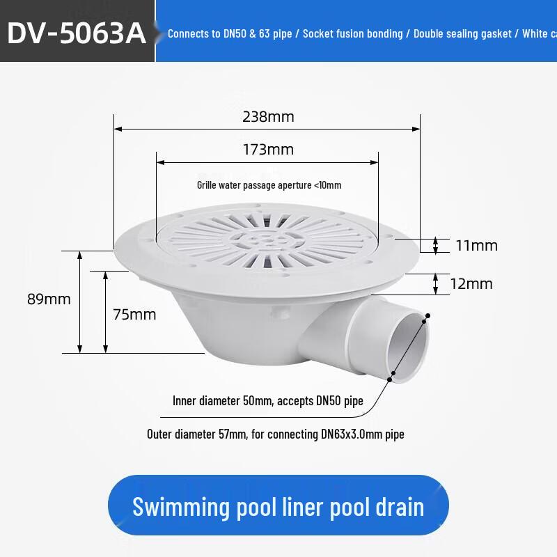 

Pool Drain Outlet for Film Pools