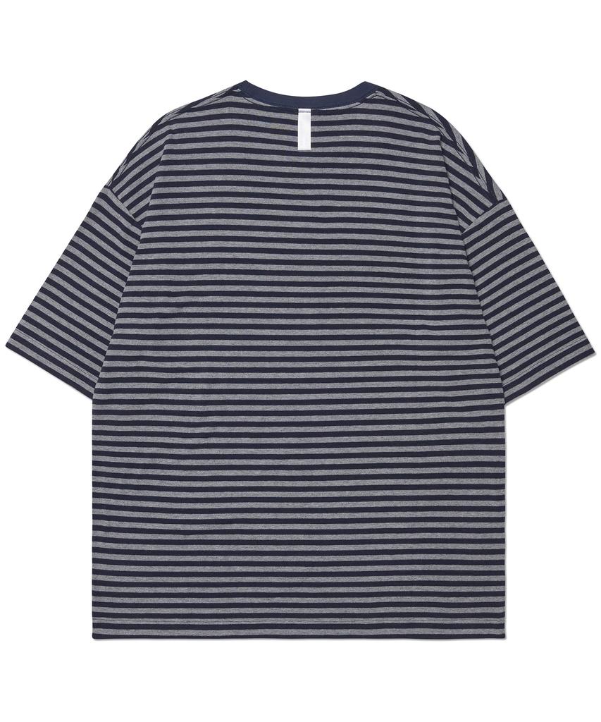 Nomaenyueol Nm Border T-Shirt - Dark Navy