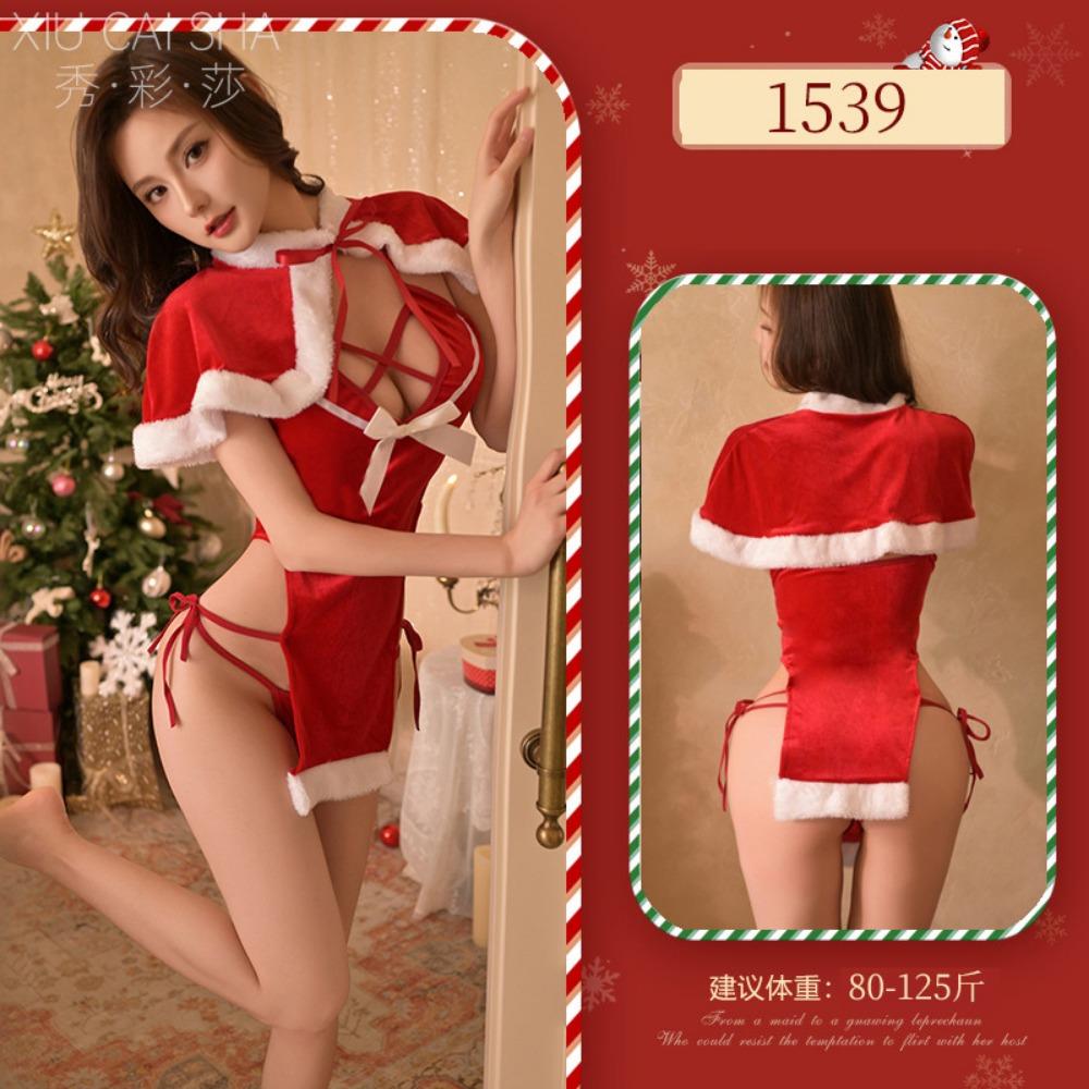 Sex Lingerie Christmas Dating Robe Bed Pajamas Uniform Seduction Small Breasts Flirting Passion Abstinence Women's Clothing