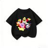 Kawaii Boys Girls Short Sleeve T Shirt Soft Cartoon Print Summer Fashion Street Casual Tops Kirby 3-14Y