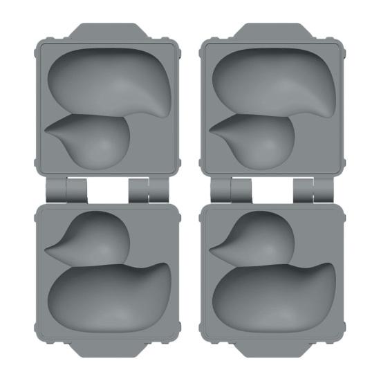 1/2/3Pcs Snow Duck Mold Maker Kids Mini Snowball Mold One-Hand Press Portable Small Snow Duck Toy