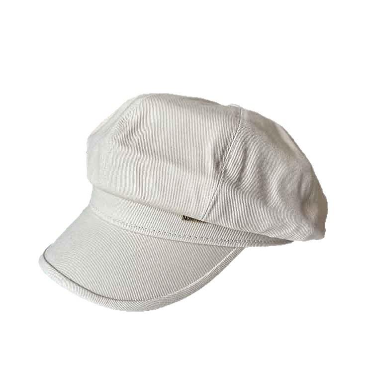 Spring and Autumn New Products Simple Letter Label Octagonal Hat Cap British Retro Newsboy Hat Men's and Women's Traveling Painter Hat