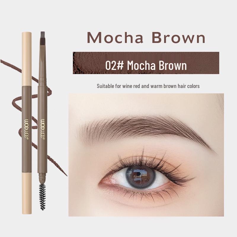 WODWOD Ultra-fine Waterproof Eyebrow Pencil: Long-lasting, Smudge-proof, Double-ended for Defined, Natural Strokes.