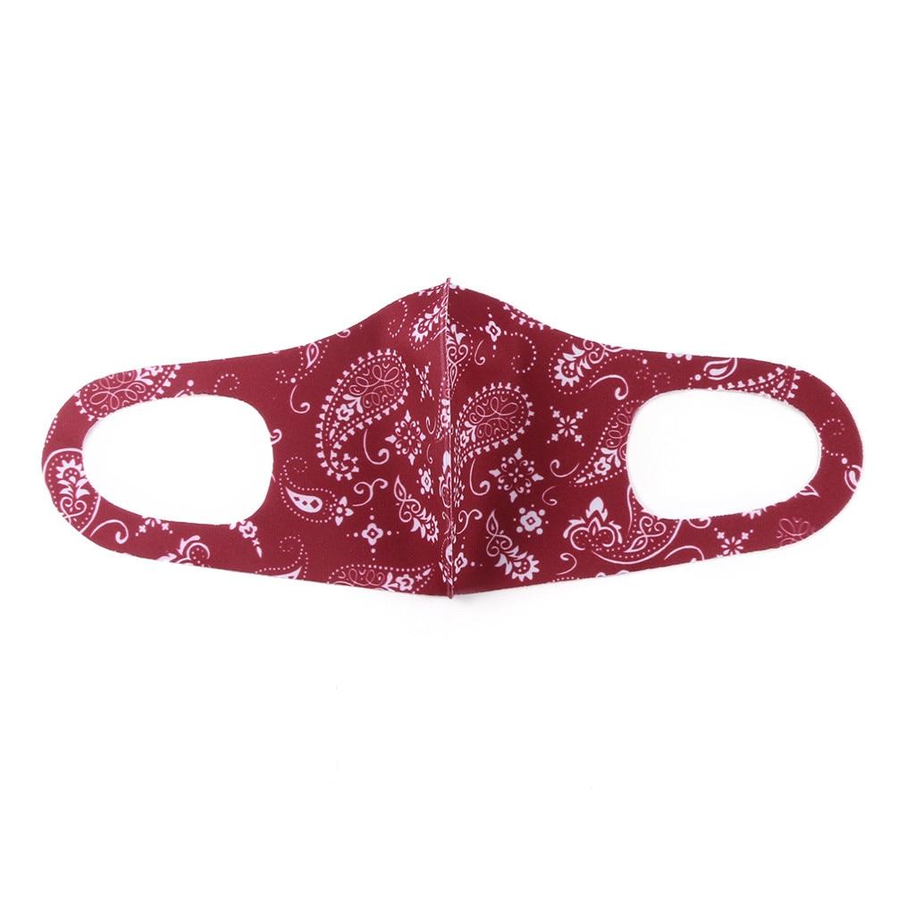 1 Pcs Adult 3D Cashew Mask Dustproof Mask Anti-allergic Mouth Mask Reusable Washable Breathing Organic Sponge Face Mask