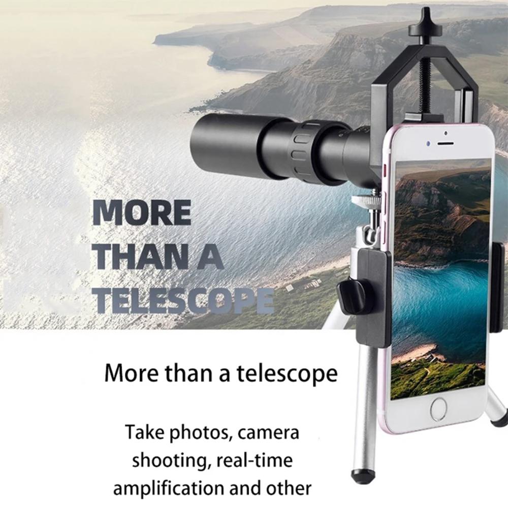 10-300x40 Zoomteleskop HD 4K Bärbara Starka Kikare Långräckviddiga Professionella Monokulära BAK4-Prismor För Jakt Camping
