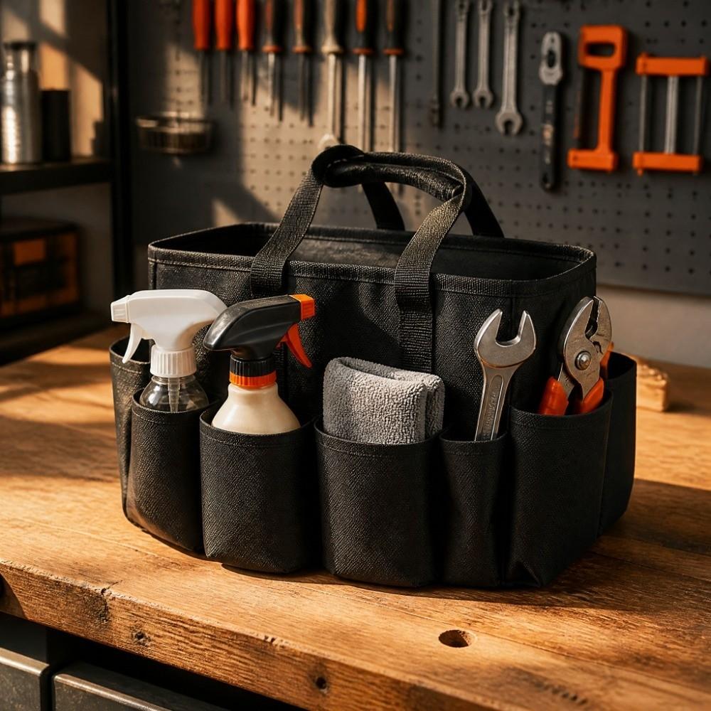 Large Capacity Storage Bag Oxford Cloth Cleaning Tote Caddy Cleaning Tool Organizer  Household
