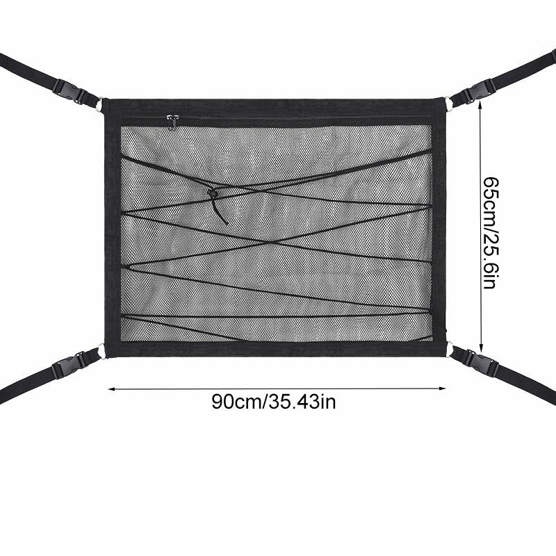 1PC Storage Net Space-saving Storage Top Net Luggage Net Polyester Car Mesh Bag Convenient Car Supplies Hanging Type Car Mesh Bag