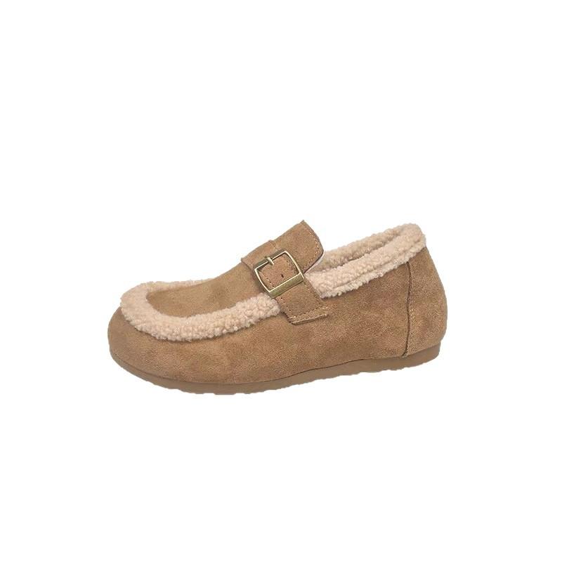 Retro sametové obrovské pohodlné a dobře vypadající dámské nové boty Mao Mao na podzim a zimu 2025 s měkkou podrážkou a teplými sněhovými bavlněnými botami