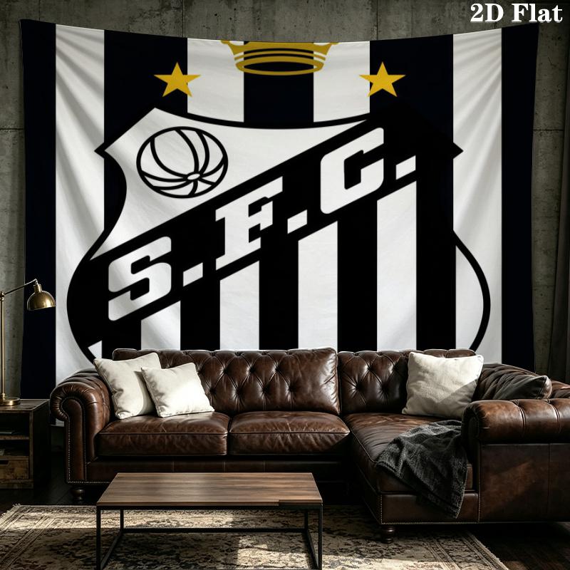 Santos FC Printed Tapestry – Wall Hanging for Bedrooms, Dorms, and Home Decor