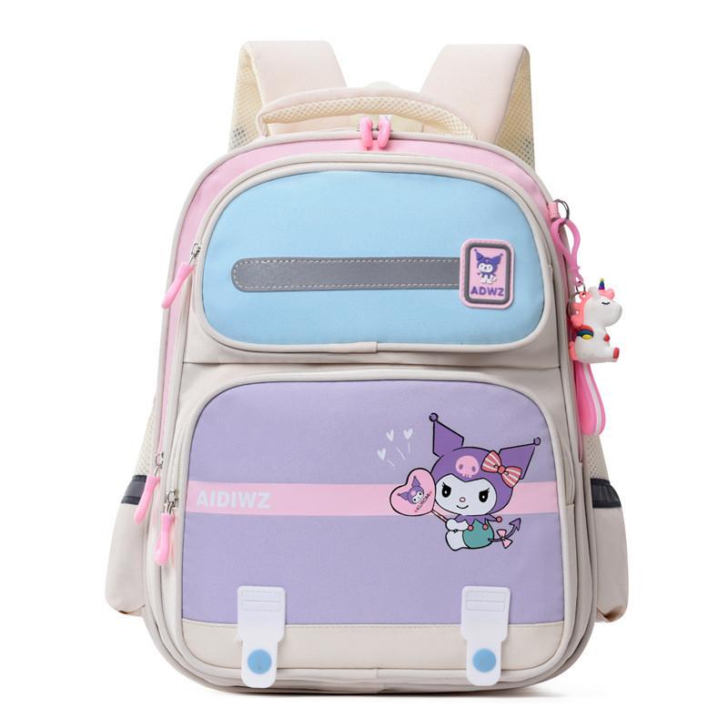 Adorable Nylon Children's Backpack For Grades 1-3 In Cute Cartoon Design