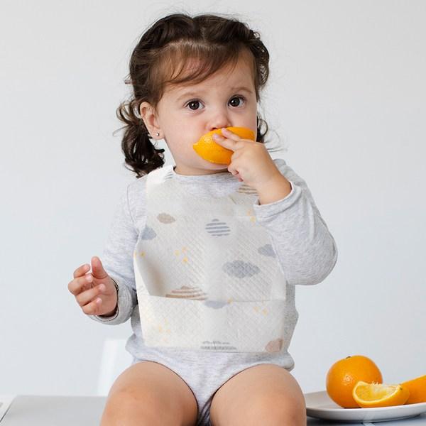 Tolstoy kojenecký jednorázový voděodolný bryndáček 20p, bílý, 1 kus, 20 kusů