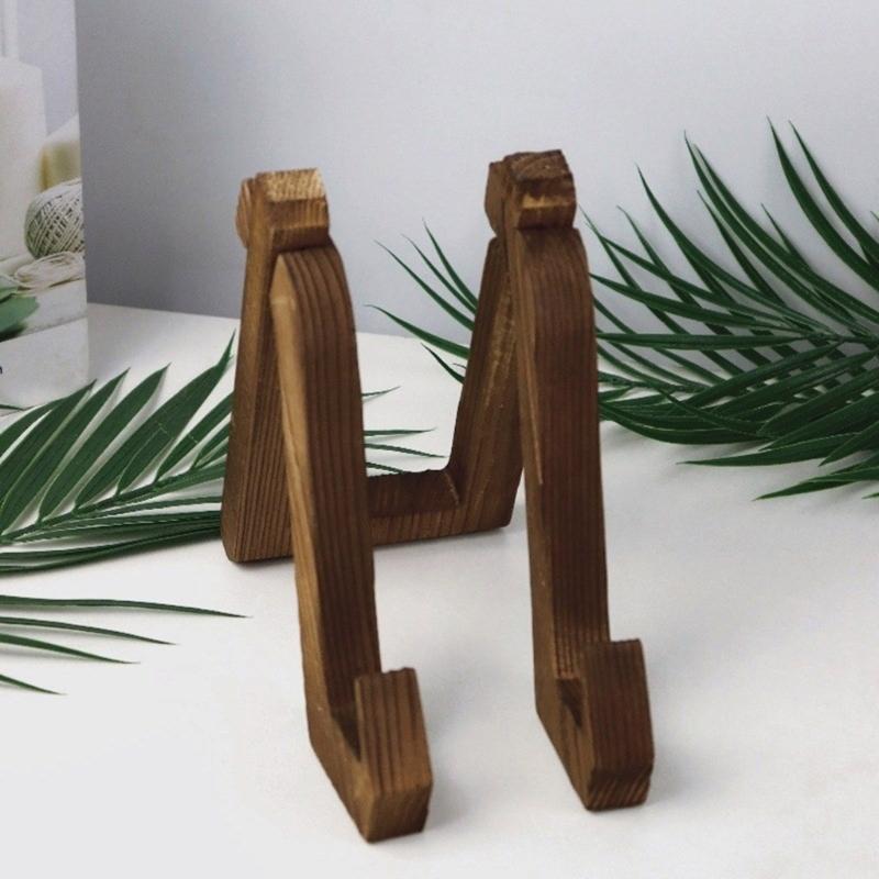 Supporto per Piatto in Legno Robusto per Decorazione della Casa Cavalletti da Esposizione per Mostrare Opere d'Arte Foto e Oggetti Decorativi Uso Quotidiano