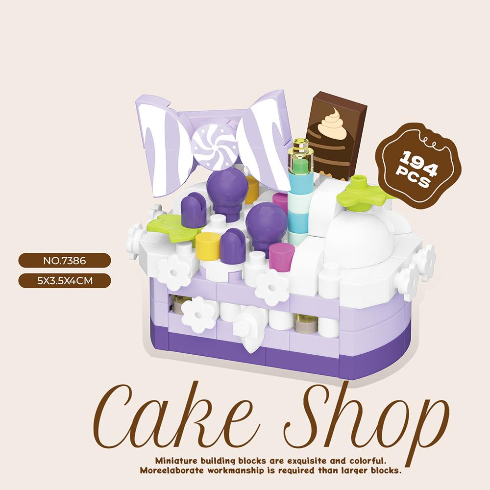 Regali di Compleanno Decorazioni Mini Torta Fai da Te Giocattoli Mattoncini per Bambini Mini Mattoncini Set Cibo Dessert Giocattoli Educativi