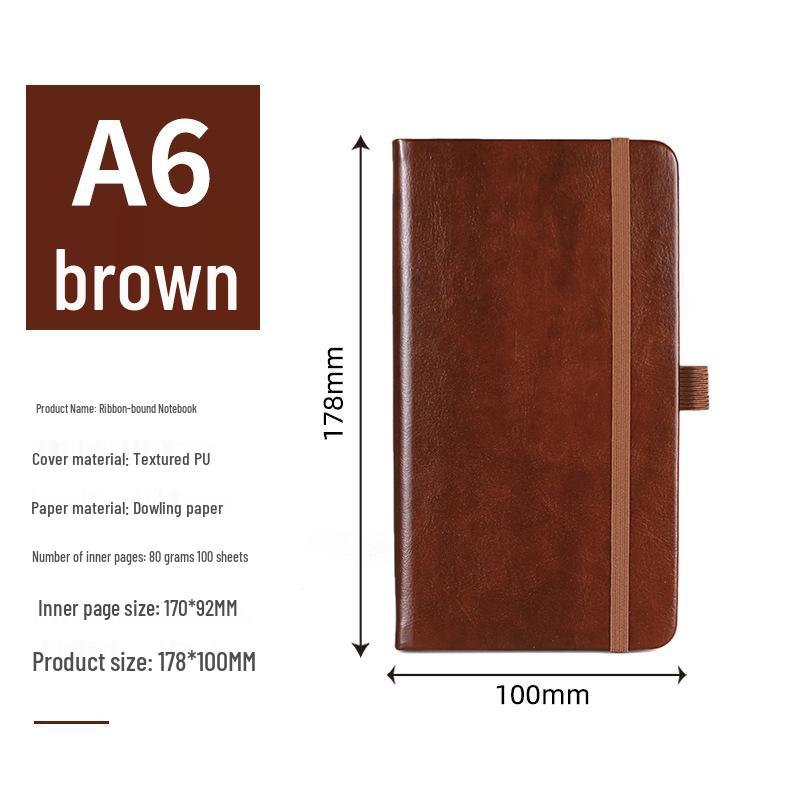A5 Custom Ribbon Hardcover Notebook for Students and Professionals