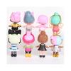 8Pcs Surprise Ball Pets Toys Girls Set Action Figures
