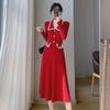 Qianjin Xiaoxiang Style Knitted Sweater Dress - 2023 Autumn/Winter Collection