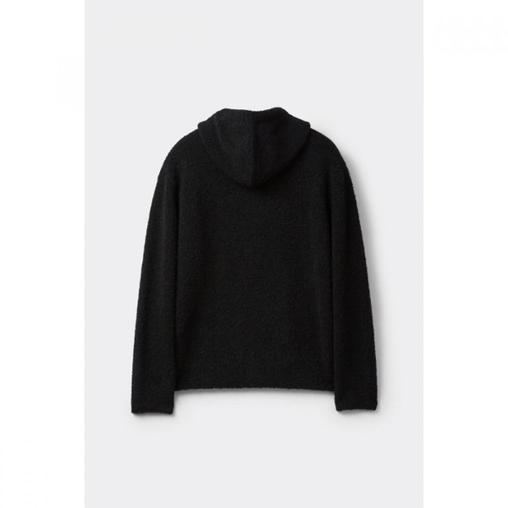 Customellow Black Cloud Hood Zip Cardigan Cwwaw25714bkx